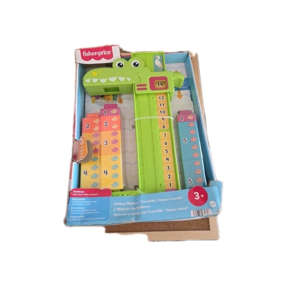 Fisher Price Adding Alligator Preschool Educational Toy Stacking Blocks #1204